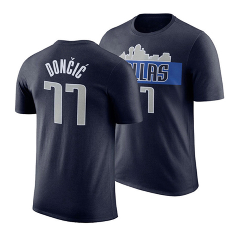 Men NBA Dallas Mavericks #77 Doncic 2024 T shirt->nba t-shirts->Sports Accessory